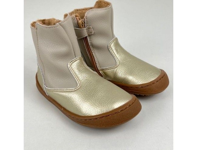 Bota caña media Cava/Beige Flexi Nens