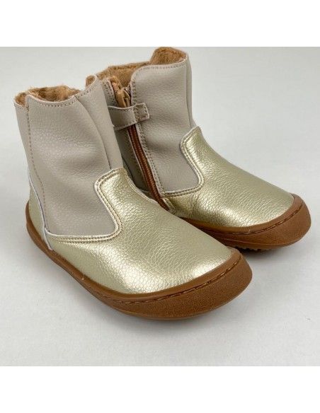 Bota caña media Cava/Beige Flexi Nens