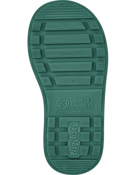 Bota de agua respetuosa Playshoes Verde ajustable (Caña alta)