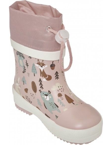 Bota de agua respetuosa Playshoes Bosque Rosa (Caña baja)