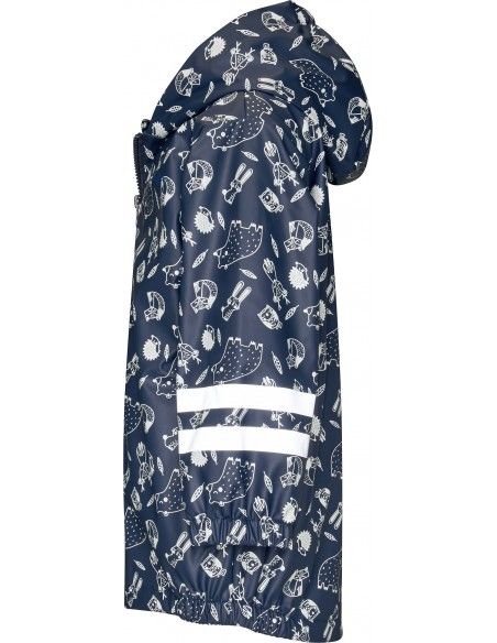 Chaqueta impermeable infantil forrada Playshoes Marino Bosque