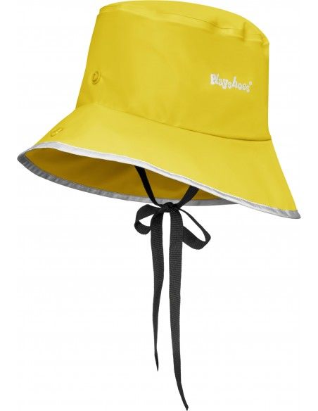Gorro de lluvia infantil Playshoes Amarillo (ala ancha)