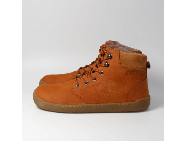 Botín barefoot con cordones Camel bLifestyle