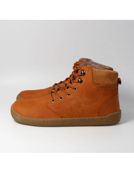 Botín barefoot con cordones Camel bLifestyle