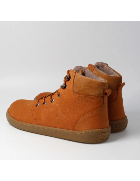 Botín barefoot con cordones Camel bLifestyle