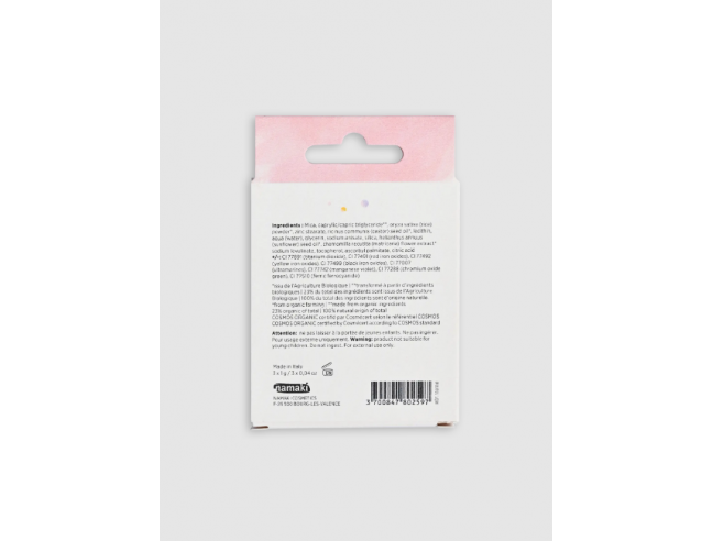 Paleta Sombras ecológicas 3 colores verano Namaki