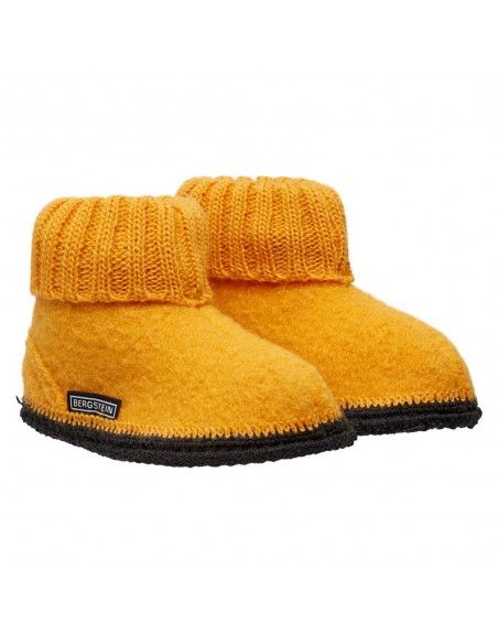 Zapatilla pura lana Cozy Ocre