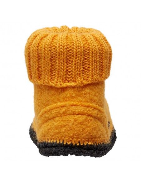 Zapatilla pura lana Cozy Ocre