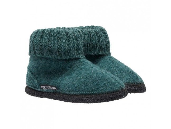 Zapatilla pura lana Cozy SeaGreen