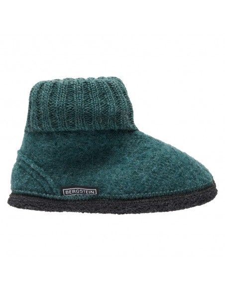 Zapatilla pura lana Cozy SeaGreen