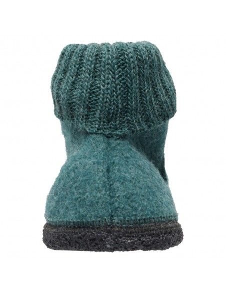 Zapatilla pura lana Cozy SeaGreen