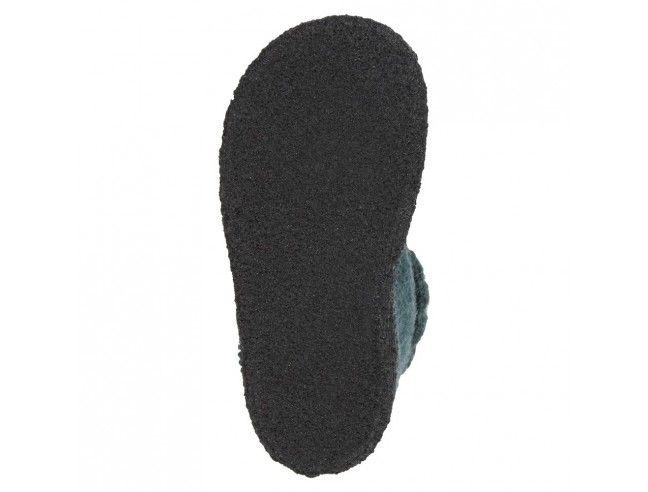 Zapatilla pura lana Cozy SeaGreen