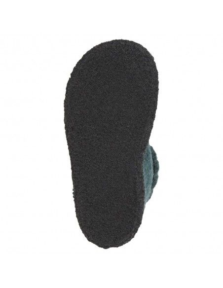 Zapatilla pura lana Cozy SeaGreen