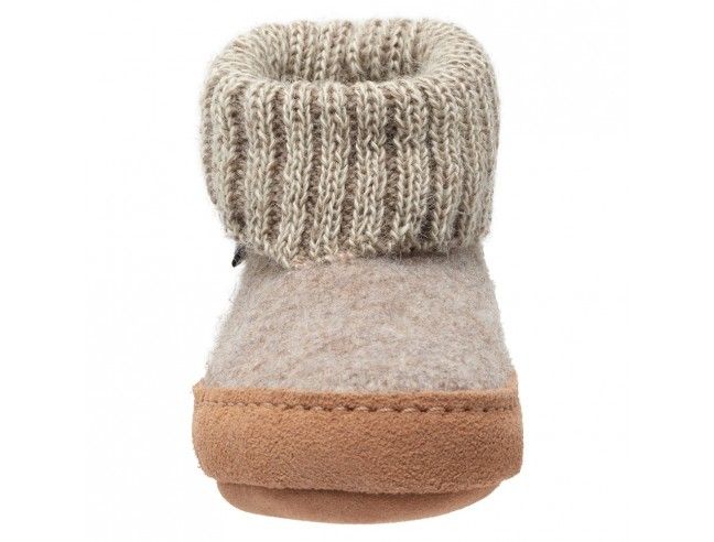 Zapatilla pura lana Cozy LUX Beige