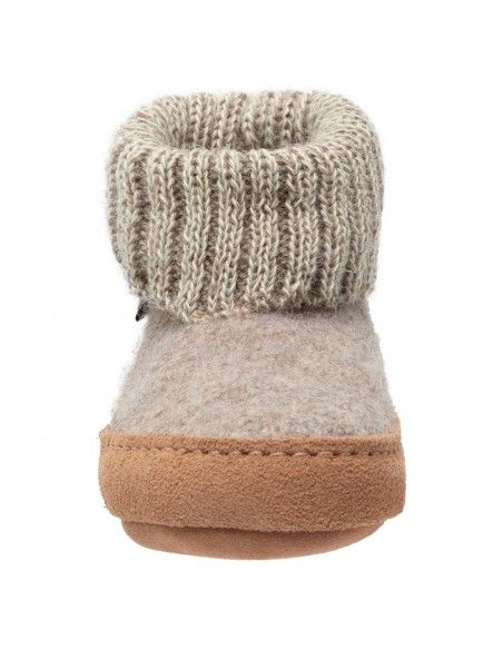 Zapatilla pura lana Cozy LUX Beige