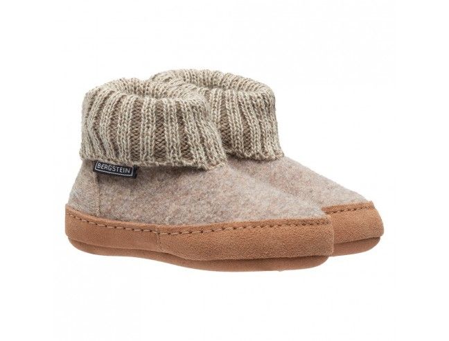Zapatilla pura lana Cozy LUX Beige