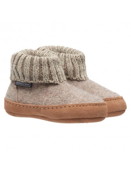 Zapatilla pura lana Cozy LUX Beige