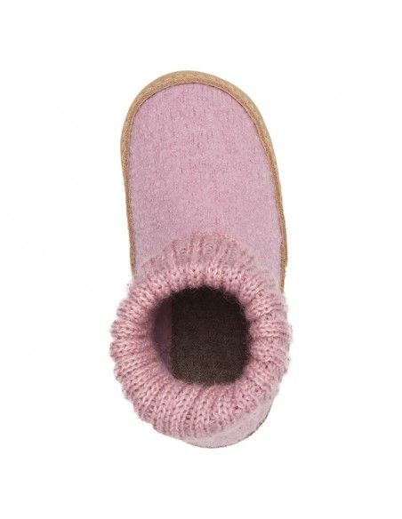 Zapatilla pura lana Cozy LUX Pink