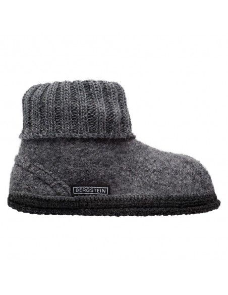 Zapatilla pura lana Cozy Gris