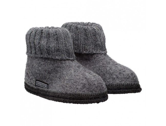 Zapatilla pura lana Cozy Gris