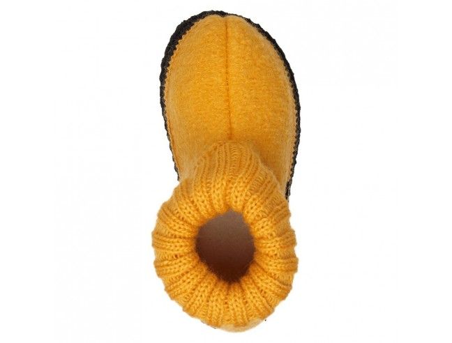 Zapatilla pura lana Cozy Ocre