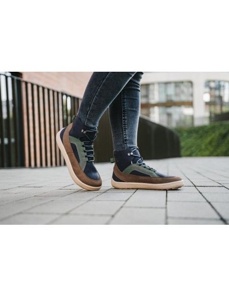 Botin barefoot York  adulto Be Lenka Azul/Verde/Beige