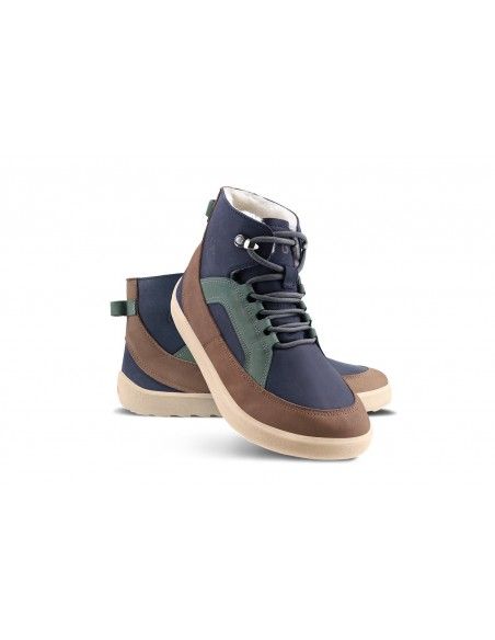 Botin barefoot York  adulto Be Lenka Azul/Verde/Beige