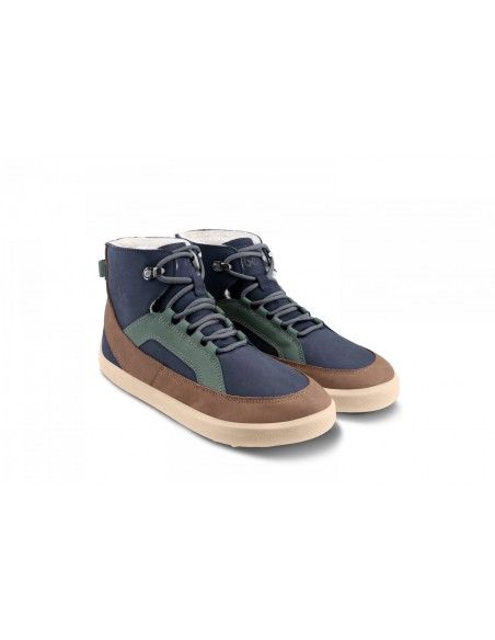 Botin barefoot York  adulto Be Lenka Azul/Verde/Beige