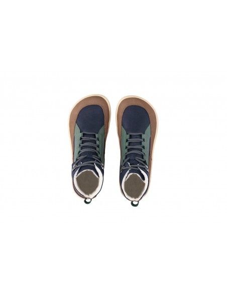 Botin barefoot York  adulto Be Lenka Azul/Verde/Beige