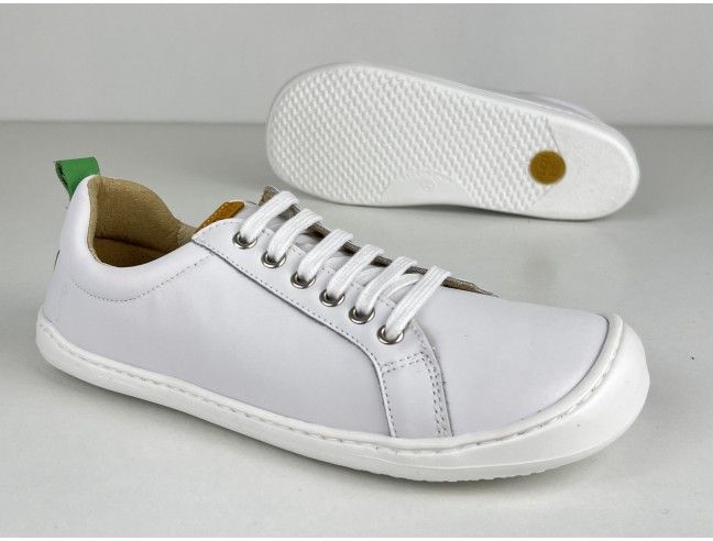 Deportiva Barefoot Flexi Nens Blanco/Cesped
