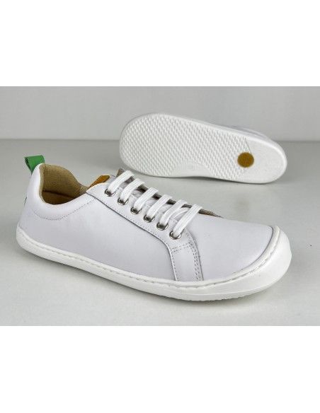 Deportiva Barefoot Flexi Nens Blanco/Cesped