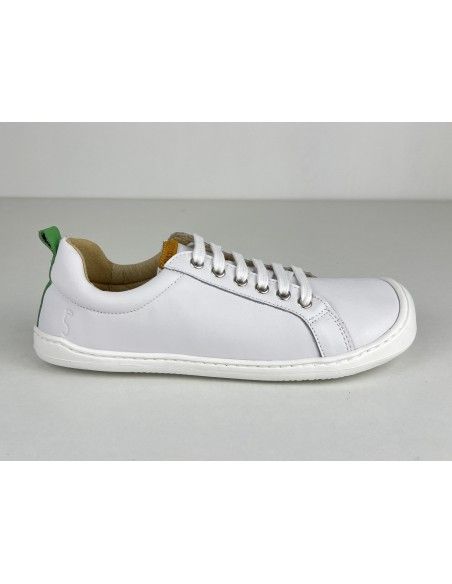 Deportiva Barefoot Flexi Nens Blanco/Cesped