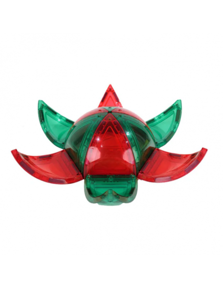 Bloques magnéticos CÚPULA CURVA 47 piezas CleverClixx (Colores vivos)