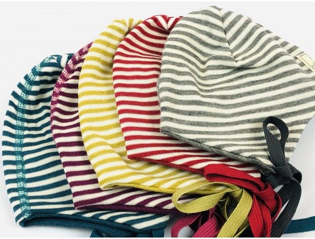 Gorro bebé lana/seda mostaza PICKAPOOH