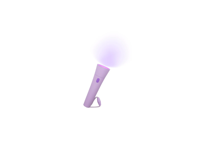 Linterna Led Lalarma Violeta