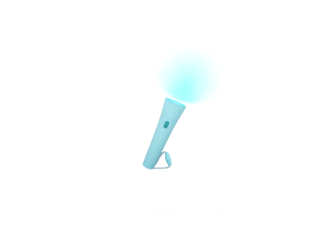 Linterna Led Lalarma Azul