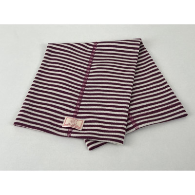 Cuello lana/seda rayas morado PICKAPOOH