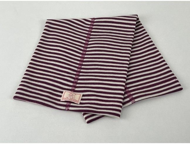 Cuello lana/seda rayas morado PICKAPOOH
