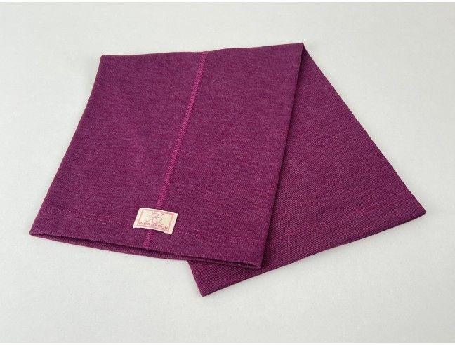 Cuello lana/seda morado PICKAPOOH