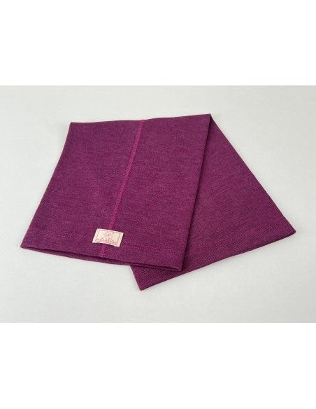 Cuello lana/seda morado PICKAPOOH