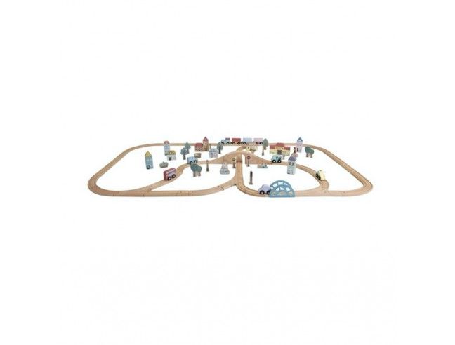 Circuito Tren de madera Gran ciudad LITTLE DUTCH