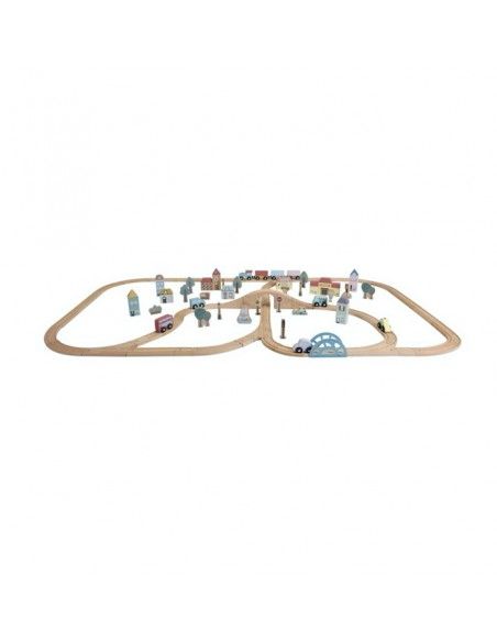 Circuito Tren de madera Gran ciudad LITTLE DUTCH