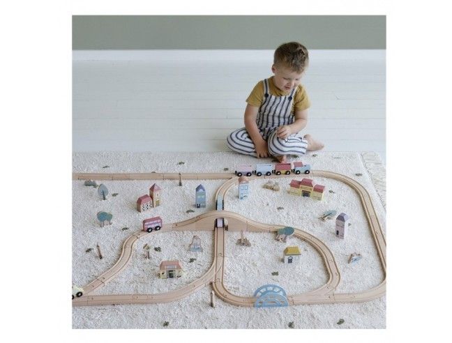 Circuito Tren de madera Gran ciudad LITTLE DUTCH