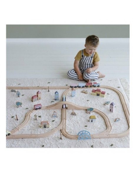 Circuito Tren de madera Gran ciudad LITTLE DUTCH