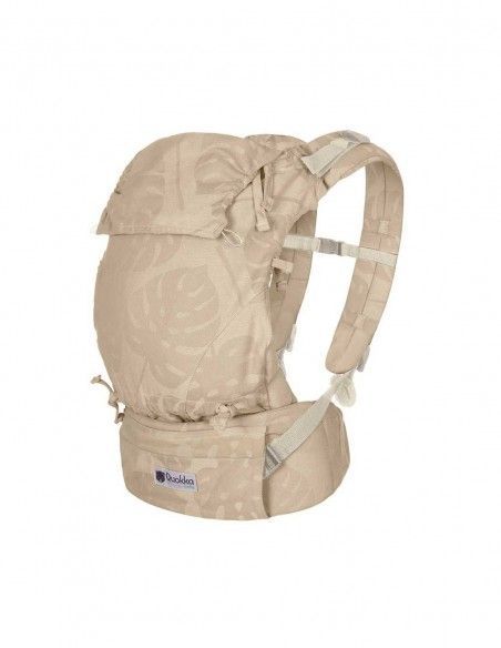 Mochila Portabebés Evolutiva E- Carrier Quokkababy Taupe Leaves