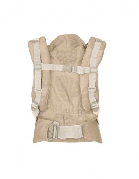 Mochila Portabebés Evolutiva E- Carrier Quokkababy Taupe Leaves