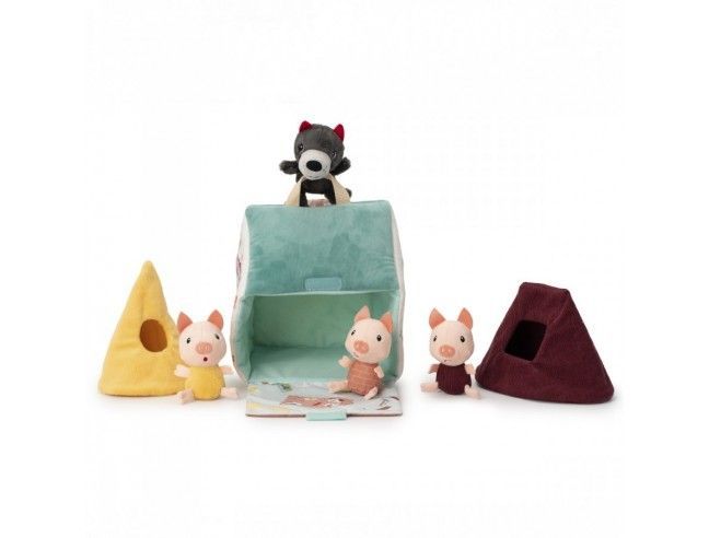 Juego de tela "Las casas del lobo y los 3...