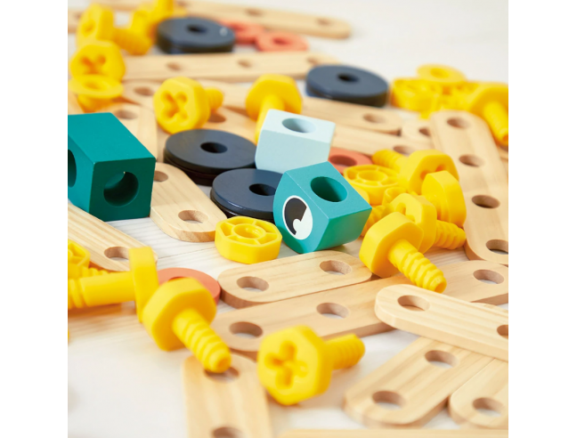 Barril de bricolaje BRICO'KIDS - BOTE 100PIEZAS