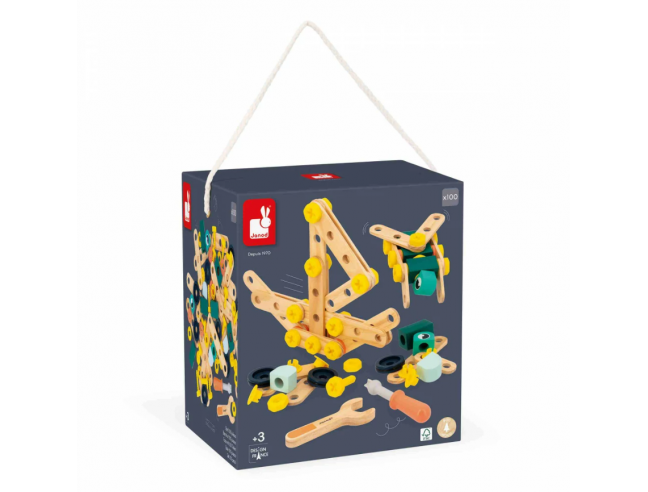 Barril de bricolaje BRICO'KIDS - BOTE 100PIEZAS