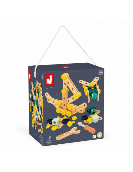 Barril de bricolaje BRICO'KIDS - BOTE 100PIEZAS
